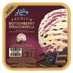 玛琪摩尔 新西兰进口 鲜奶冰淇淋 博伊森莓味 2L *2件