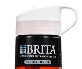 BRITA 碧然德 SG_B075RSW6K5_US 塑料过滤运动水壶 200ml 黑色