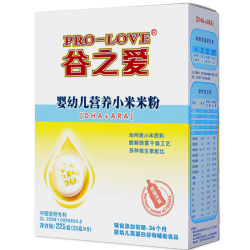 谷之爱冲乳营养小米粉 225克宝宝辅食婴幼儿零食DHA+ARA米粉米乳