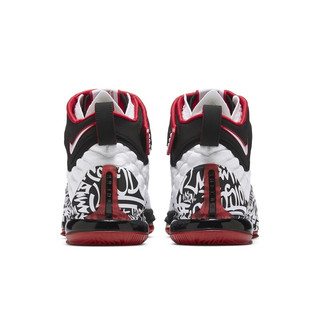 NIKE 耐克 LeBron 17 男士篮球鞋 CT6052-100 白黑/大学红