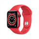 Apple 苹果 Watch Series 6 智能手表 40mm GPS+蜂窝款 红色铝金属表壳 红色运动型表带 (血氧、GPS、扬声器)