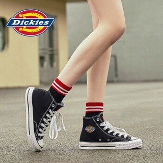 Dickies 帝客 女士高帮系带帆布鞋193W50LXS25 黑色37