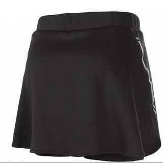 李宁女子裤裙羽毛球比赛短裙针织面料运动裤裙 2XL 标准黑