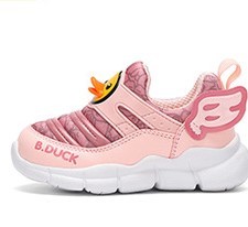 B.Duck 儿童网面透气休闲运动鞋 B3182947 粉色 22码