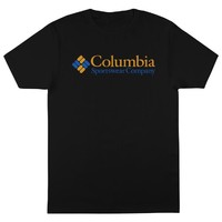 Columbia 哥伦比亚 男士运动T恤 黑色/黄色 S