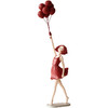 Miz 米子家居 气球女孩装饰摆件 红色