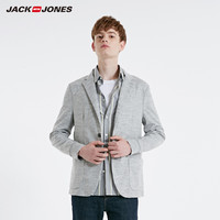 JackJones 杰克琼斯 219108512 羊毛混纺西装