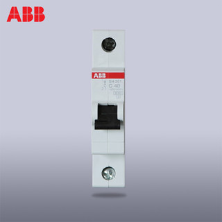 ABB小型断路器单进单出空气开关1P40A单片单极空开SH201-C40 *5件