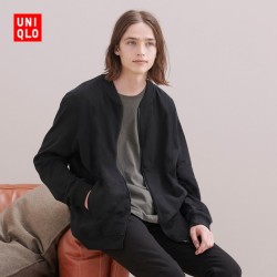 UNIQLO 430014 男士磨毛棉拉链外套