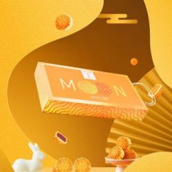 八享时中秋月饼礼盒400g 8饼4味 2020年中秋礼盒 蛋黄月饼 可手提 内含独立包装