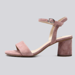 Bata 19891BL9 女士羊皮粗跟一字带凉鞋