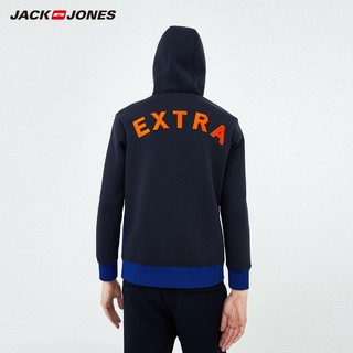 JackJones 杰克琼斯 219333529 男士宽松运动连帽刺绣外套