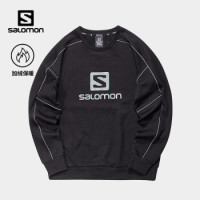 【20秋季尚新】萨洛蒙(Salomon)男女款 户外运动内搭加绒圆领卫衣 RADIANT CREW 黑色 C20206016 M