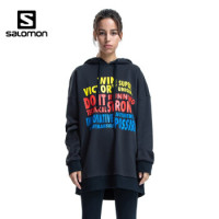 【20秋季尚新】萨洛蒙(Salomon)男女款 情侣舒适透气连帽卫衣 RIHANNA HOODIE 黑色 C20206028 M