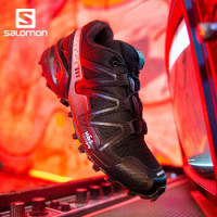 【20秋季尚新】萨洛蒙(Salomon)男女款时尚休闲透气越野鞋 SPEEDCROSS 3 ADV 黑色 410855 UK9(43 1/3)