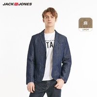 JackJones 杰克琼斯 219108516 男士轻便棉麻西服