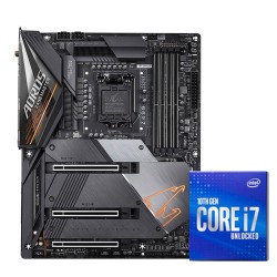 技嘉 Z490M 主板 +Intel 英特尔 i7 10700KF 板U套装