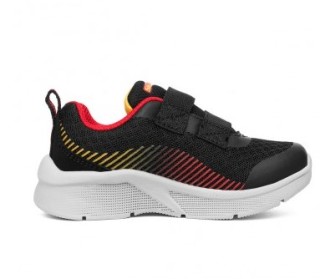 SKECHERS 斯凯奇 BOYS系列 男童休闲运动鞋 97537N 黑色/红色