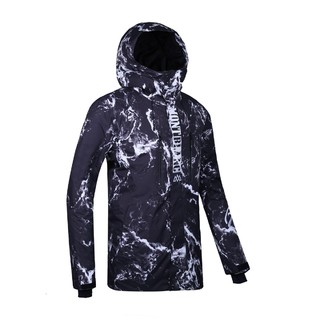 探路者 防水透湿 男式单板滑雪服 L 斑驳印象黑色
