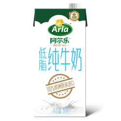 Arla 阿尔乐 低脂纯牛奶 1L *15件 +凑单品