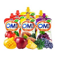 马来西亚进口 RICO 怡可滋 OMI 混合 水果味 吸吸果冻 儿童零食 办公室休闲食品600g （100g*6小袋） *14件