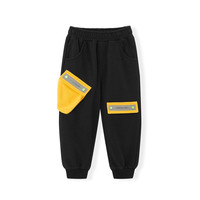 Mini Peace 太平鸟童装 男童休闲针织裤 黑色 120cm