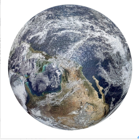 oloey3d卡通定制平面拼图地球拼图1000片