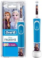 Oral-B 欧乐B D100kid儿童电动牙刷 冰雪奇缘主题，带迪士尼贴纸，适用于3岁以上儿童，蓝色 *3件