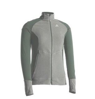 DECATHLON 迪卡侬 MH520 女士抓绒衣 302608-8575564 烟灰黑