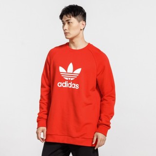 adidas Originals TREFOIL CREW 男士运动卫衣 FM3781 红色 XL