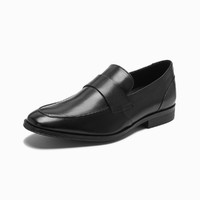 其乐新款男鞋Gilman Free新款商务正装皮鞋男一脚蹬低帮鞋 39.5 黑色