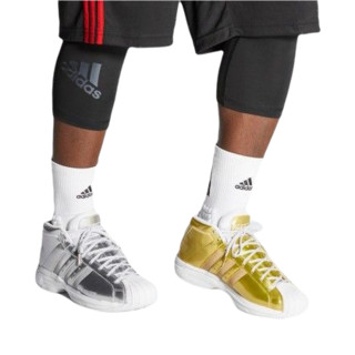 adidas 阿迪达斯 Pro Model 2G 男士篮球鞋 FW9488 金/银鸳鸯