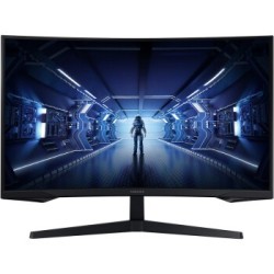 SAMSUNG 三星 C27G55TQWC 玄龙骑士 27英寸VA曲面显示器(2K、1000R、144Hz、HDR10)