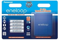 松下 eneloop AAA 白色爱乐普7号电池4节+电池盒