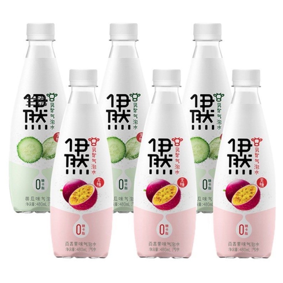 百亿补贴伊利伊然0糖0卡0脂气泡水480ml6瓶