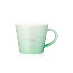星巴克 简约清新礼品杯 渐变马卡龙绿色 345ml