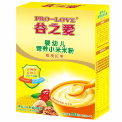 谷之爱(PRO-LOVE)小米米粉核桃红枣营养米粉6-36个月宝宝婴儿米粉辅食