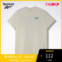 Reebok锐步 运动经典CL OL TEE2男女夏季短袖汗衫T恤FS8884