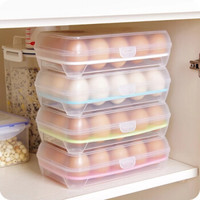 冰箱鸡蛋盒食物保鲜盒鸡蛋格厨房透明塑料