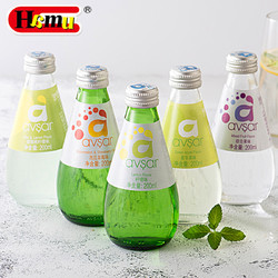hamu气泡水土耳其进口碳酸饮料奶茶店专用果汁水果味玻璃瓶汽西瓜