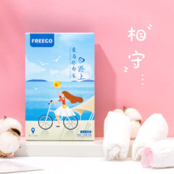 Freego 一次性内裤女男 一次性内裤 5条装盒装升级款纯棉内裤旅行出差旅游孕产妇生理期 女白XL码 *31件