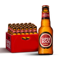 超级波克super bock进口黄啤酒200ml*24瓶小瓶啤酒整箱分享装
