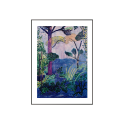 亨利 马蒂斯-摩洛哥风景画 金色框 画框尺寸50*40cm