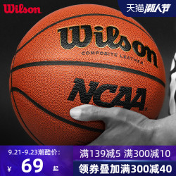 Wilson威尔胜篮球室外水泥地耐磨篮球NCAA比赛训练专用7号球5号 *5件