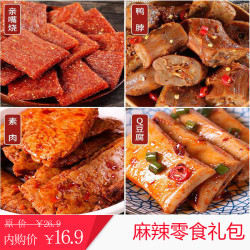 卤味零食一整箱 礼袋装9款 零食