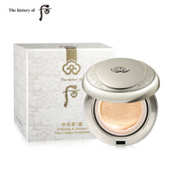 后Whoo 拱辰享雪玉凝水氛光彩气垫粉底液 #21 SPF50 /PA 15g*2自然 美白 遮瑕 防晒 含替换装 韩国进口