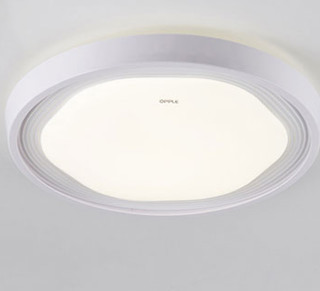 OPPLE 欧普照明 简约现代LED吸顶灯 多档调光 24W 简单生活 白色