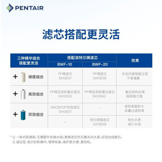 滨特尔（PENTAIR）大蓝瓶升级款过滤瓶  全屋净水器 10吋大白瓶无滤芯包安装