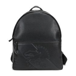 珑骧 LONGCHAMP 2020秋冬 男士LE FOULONNE系列牛皮双肩包背包黑色 20001 HQA 001