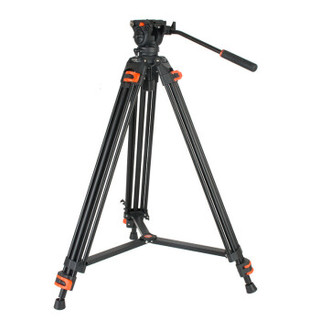 科漫DF16L摄像机单反三脚架液压云台套装 微电影小视频直播索尼佳能单反摄影通用